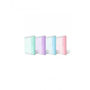 Pastel Renkli A4 Bloknot - 80 Yaprak, Spiral Cilt