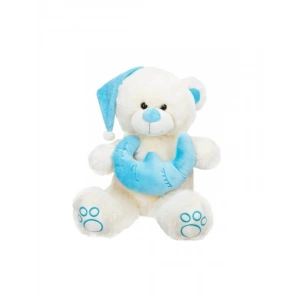Peluş Ayı: 38 cm Oturan İyi Geceler Temalı Yastıklı Ayıcık