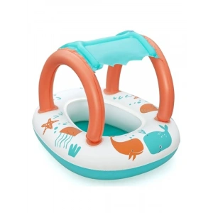 Peluş Bebek Teknesi 33 x 26 İnç | Güvenli Su Eğlencesi