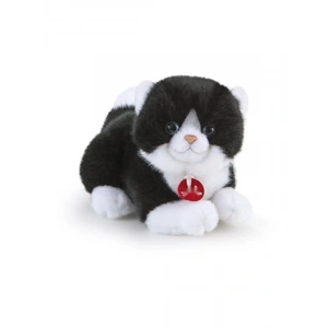 Peluş Kedi Figürü - Beyaz/Siyah Renk Seçeneği