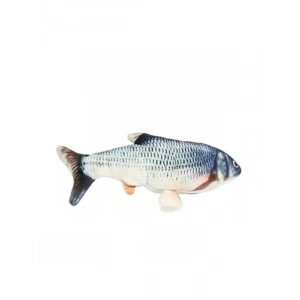 Peluş Kedi Oyuncağı - Balık Şeklinde, Nanesi Otlu Çıngıraklı