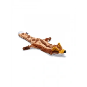 Peluş Sesli Köpek Oyuncağı - Tilki Şeklinde, Kahverengi
