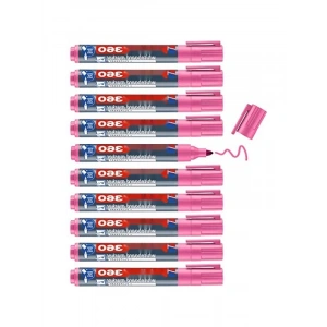 Pembe Beyaz Yazı Tahtası Kalemi - 10 Adet