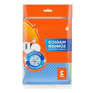 Petek Dokulu Bulaşık Süngeri, 2li Paket, Çizmez Kir Sökücü