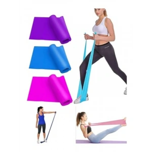 Pilates Direnç Bandı Seti - Farklı Direnç Seçenekleri ile