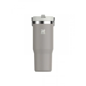 Pipetli Termos Bardak, 0.89 Litre, Gri Renk