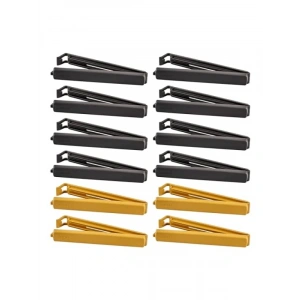 Plastik Kilit Mandalları Seti, 14 cm, Gri ve Sarı