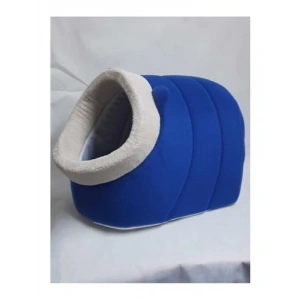 Polar Kulaklı Kedi ve Küçük Irk Köpek Yatağı, Mavi, XL