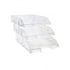 Polystyrene Kristal Evrak Rafı - 260 mm x 340 mm x 185 mm
