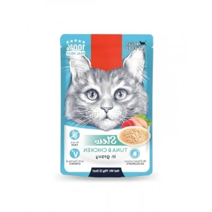 Pouch Ton Balıklı ve Tavuklu Yaş Kedi Maması, 70gr