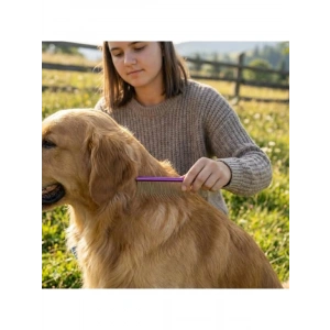 Profesyonel Metal Kedi ve Köpek Tüy Bakım Tarağı - 19 cm
