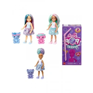 Renk Değiştiren Barbie Chelsea Pop Reveal Bebek Seti