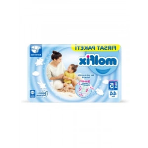 Renk Değiştiren Islaklık Göstergeli Bebek Bezi 3D Juniorplus 44 Adet