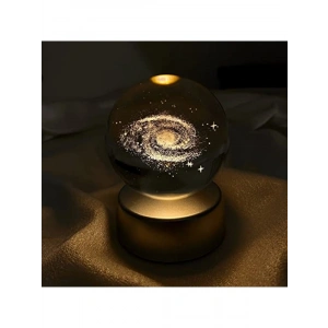 Renk Değiştiren LED Işıklı Gece Lambası, Kristal Cam Küre