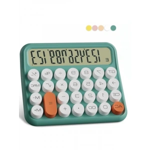 Renkli Dijital Hesap Makinesi - 15.5 x 13.5 cm LCD Ekranlı