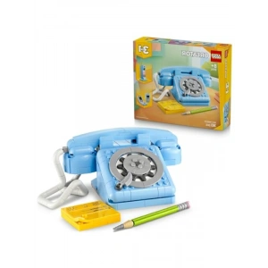 Retro Telefon Yapım Seti - 3ü 1 Arada Tasarım (383 Parça)