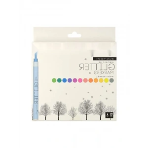 Sanatsal Simli Marker Seti - 12 Renk
