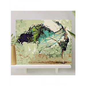 Sayılarla Boyama Tuval Seti 40x50 CM - Balerin, Fırça ve Boya Dahil