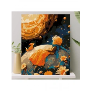 Sayılarla Boyama Tuval Seti - 40x50 CM Küçük Prens