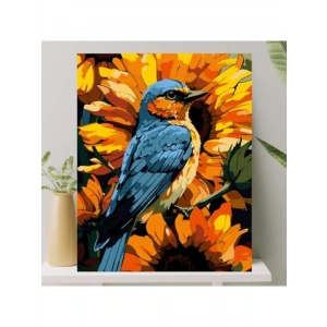 Sayılarla Boyama Tuval Seti Fırça ve Boya Dahil (40x50 cm)