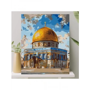 Sayılarla Boyama Tuval Seti Fırça ve Boya Dahil (Çıtalı) 40x50 cm