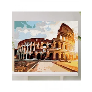 Sayılarla Boyama Tuval Seti Fırça ve Boya Dahil (Çıtalı) 40x50 cm
