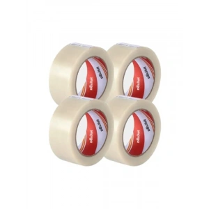 Şeffaf Koli Bandı - 4 Adet, 45 mm x 100 m, Dayanıklı ve Güçlü