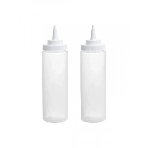 Şeffaf Plastik Sıkma Şişe Seti, 2li Paket