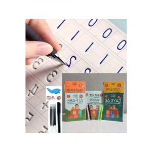 Sihirli Yazı Seti - Silinebilir Kalem ve Kabartmalı Defter