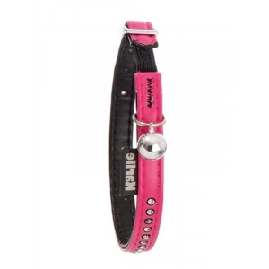 Şık Pembe Deri Kedi Boyun Tasması, 30 cm
