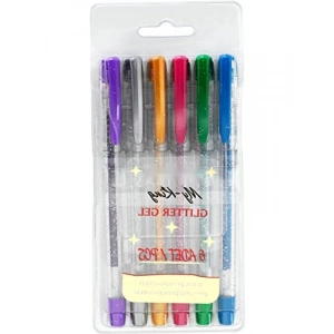 Simli Jel Kalem Seti, 6lı, 0.5 mm Uç