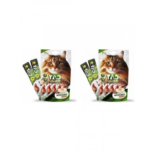 Sıvı Kedi Ödülü, Tavuk ve Ciğer Aromalı 5x15 gr 2li Paket