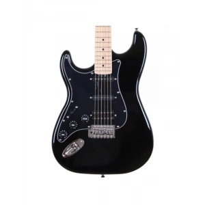 Siyah Elektro Gitar - 6 Dize ile Profesyonel Tasarım