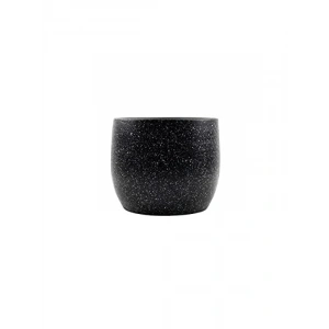 Siyah Granit Toprak Saksı - 19 CM, Modern Tasarım
