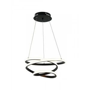 Siyah LED Avize - 3000K Aydınlatma