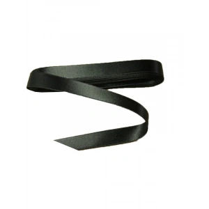 Siyah Saten Kurdele 1 cm x 10 metre