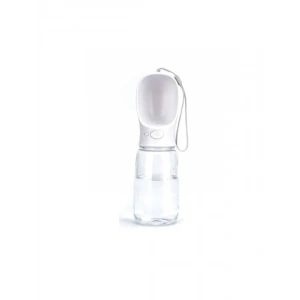 Sızdırmaz Köpek Su Şişesi 550ml, Seyahat için Pratik (Beyaz)