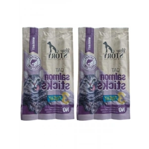 Somon Etli Yumuşak Kedi Ödül Maması, 3lü Paket, 5 Gram x 3 Adet