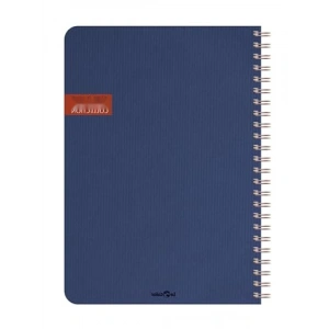 Spiralli Çizgili Defter - Lacivert Renk, Ofis ve Okul Kullanımına Uygun