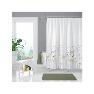 Su Geçirmez Çift Kanatlı Banyo Duş Perdesi, 120x200 cm