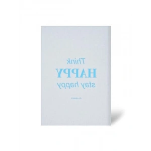 Süresiz Planlayıcı Ajanda Defter - 15x21 cm, Keten Kaplama, Mavi Renk