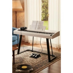Taşınabilir Dijital Piyano - 88 Tuş, Bluetooth, Stand ve Kulaklık ile