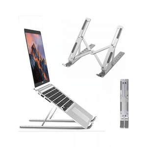 Taşınabilir Metal Dizüstü Bilgisayar Standı - Kaymaz ve Ergonomik Tasarım