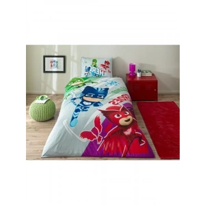 Tek Kişilik Çok Renkli Pamuk Nevresim Takımı