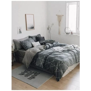 Tek Kişilik Nevresim Takımı - Gri, %65 Pamuk, %35 Polyester