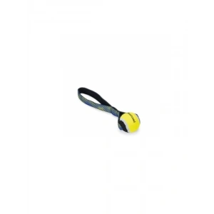 Tenis Topu Tasarımlı Yüzen Köpek Oyuncağı, Mavi/Sarı, 25,5x6,3x6,3 cm