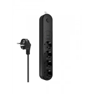Termal Akım Korumalı 4lü Priz Seti (2M, 10A, 2500W)
