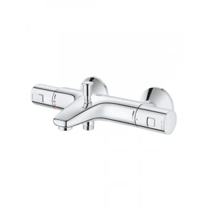 Termostatik Banyo Bataryası, Su Tasarruflu, Krom
