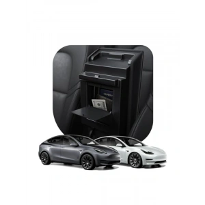Tesla Model Y (2024-2023) & Model 3 (2023) İçin Orta Konsol Gizli Saklama Kutusu