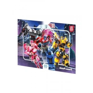 Transformers Temalı 35 Parça Çocuk Puzzle - 34x24 cm